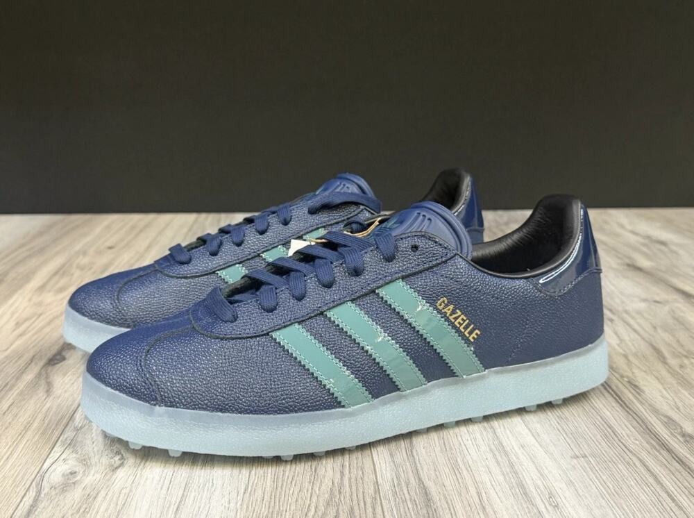 adidas Gazelle Golf Lux Spikeless Night Indigo Blue Sneaker Mens 11 JI4158 NEW